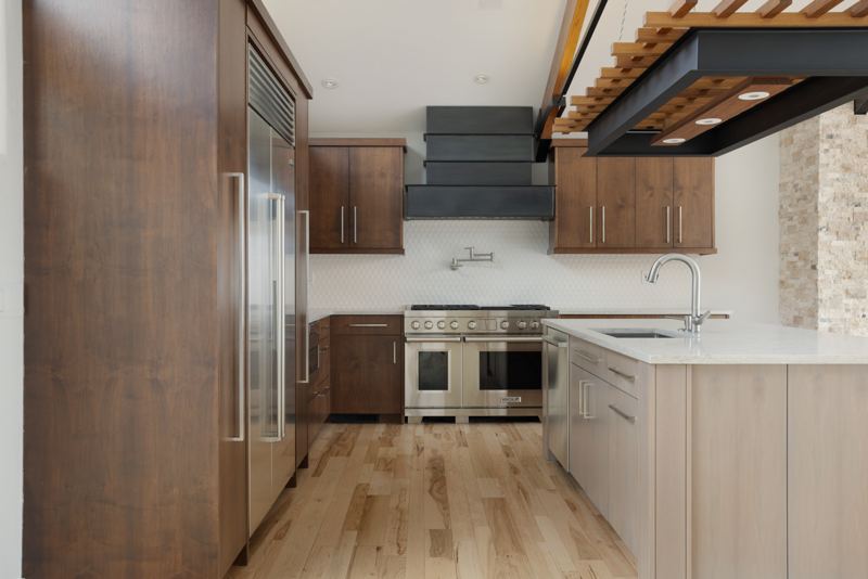 Galley view of the kitchen